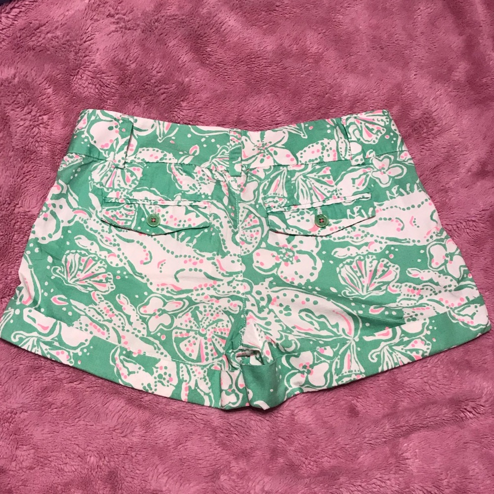 Lilly Pulitzer Beach Bash Barclay Shorts sz 00 - Picture 2 of 5